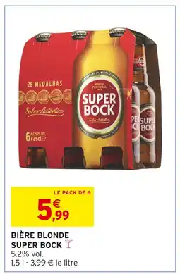 Intermarché Super Bock Bière blonde offre
