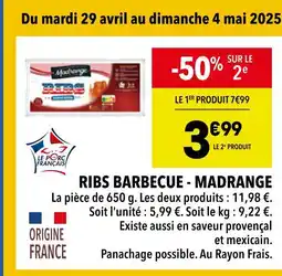 Supeco Madrange Ribs Barbecue offre
