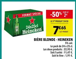 Supeco Heineken Bière Blonde offre