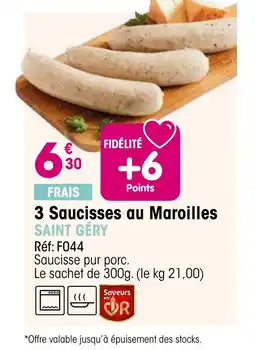 Croque Gel 3 Saucisses au Maroilles offre
