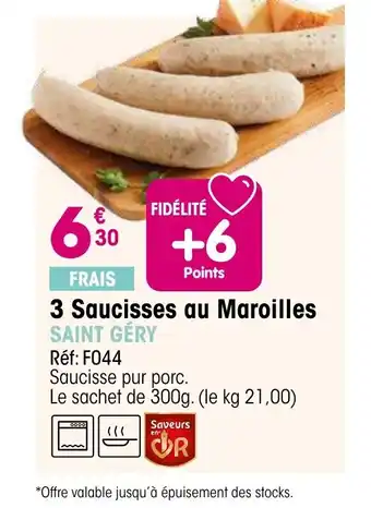 Croque Gel 3 Saucisses au Maroilles offre