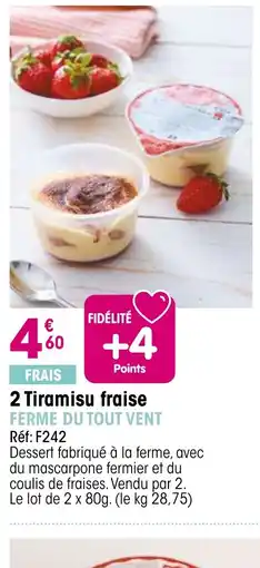 Croque Gel 2 Tiramisu fraise offre