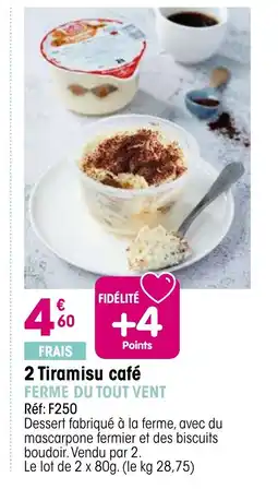 Croque Gel 2 Tiramisu café offre