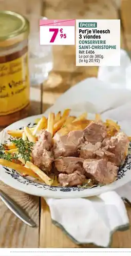 Croque Gel Pot'je Vleesch 3 viandes offre