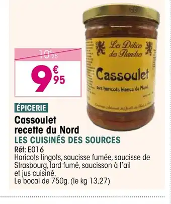 Croque Gel Cassoulet recette du Nord offre