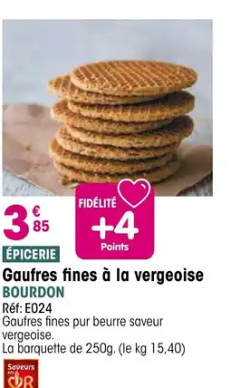 Croque Gel Gaufres fines à la vergeoise offre