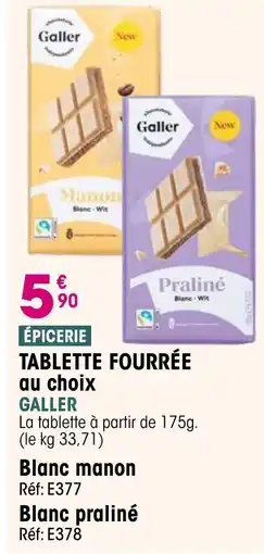 Croque Gel Tablette fourrée offre