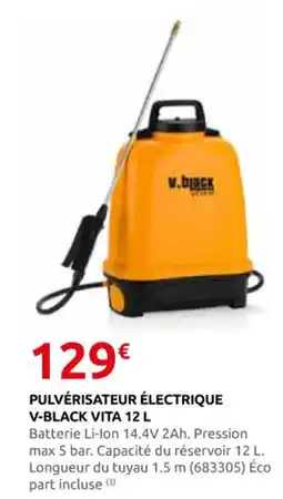 Rural Master Pulvérisateur électrique offre