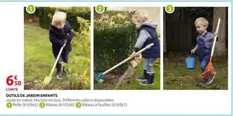 Rural Master Outils de jardin enfants offre
