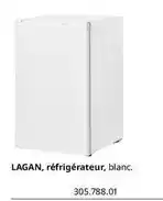 IKEA Lagan, réfrigérateur, blanc offre