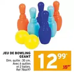 Trafic Dim - jeu de bowling geant offre