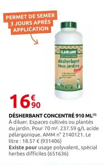 Rural Master Désherbant concentré offre