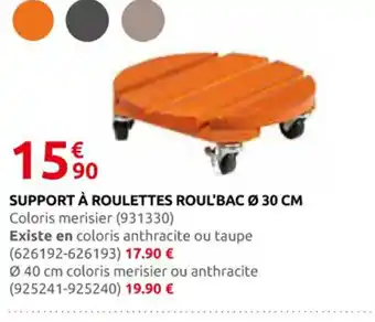 Rural Master Support à roulettes roul'bac offre