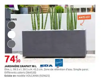 Rural Master EDA Jardinière graphit offre