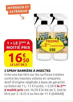 Rural Master 2 spray barrière à insectes offre