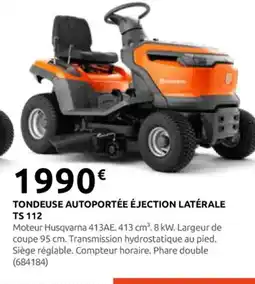 Rural Master Tondeuse autoportée éjection latérale offre