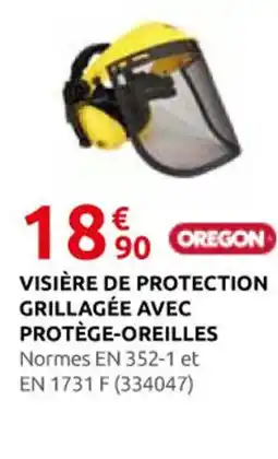 Rural Master Visière de protection grillagée avec protège-oreilles offre