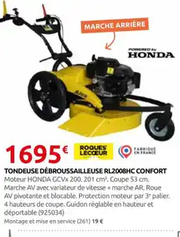 Rural Master Tondeuse débroussailleuse rl2008hc confort offre