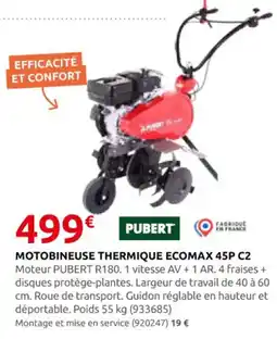 Rural Master Motobineuse thermique ecomax 45p c2 offre