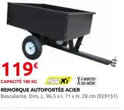 Rural Master Remorque autoportée acier offre