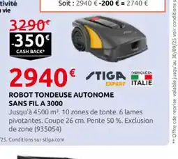 Rural Master Robot tondeuse autonome sans fil a 3000 offre