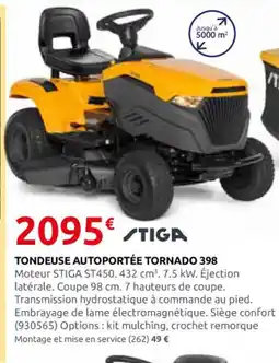 Rural Master Tondeuse autoportée tornado 398 offre