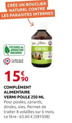 Rural Master Complément alimentaire vermi poule offre