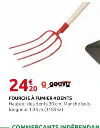 Rural Master Fourche à fumier 4 dents offre