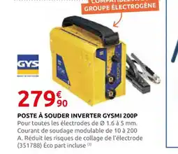 Rural Master Poste à souder inverter gysmi offre