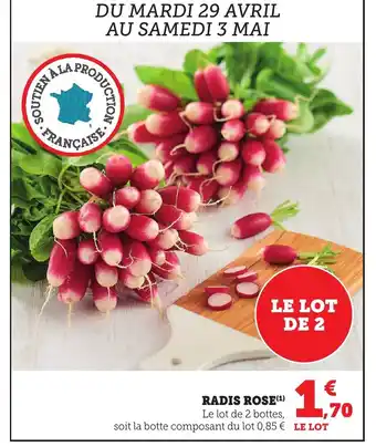 Maximarché Radis rose offre
