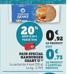 Maximarché Pain special hamburger offre