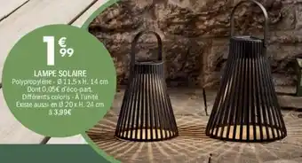 La Foir'Fouille Lampe solaire offre