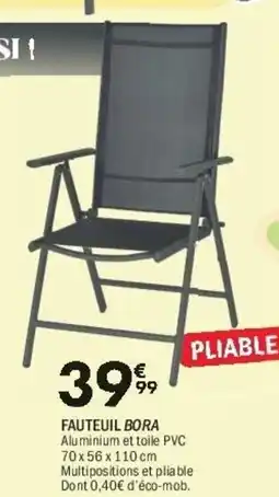 La Foir'Fouille Fauteuil bora offre