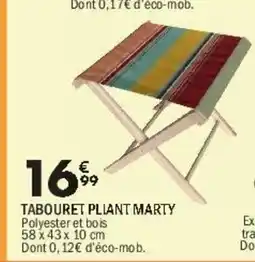 La Foir'Fouille Tabouret pliant marty offre