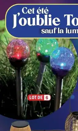 La Foir'Fouille Lampe solaire globe offre