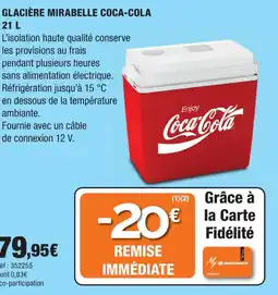 Autobacs COCA-COLA Glacière mirabelle offre