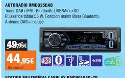 Autobacs Autoradio rmd035dab offre