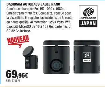 Autobacs Dashcam autobacs eagle nano offre