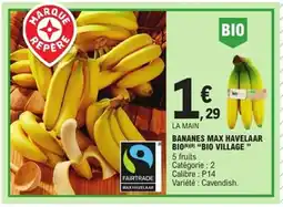 E.Leclerc Express Bananes max havelaar bio offre