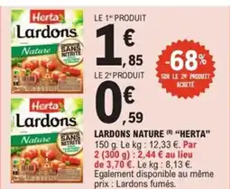 E.Leclerc Express HERTA Lardons nature offre