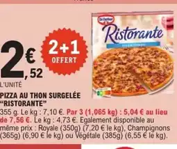 E.Leclerc Express RISTORANTE Pizza au thon surgelée offre