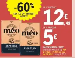 E.Leclerc Express MÉO Café espresso offre