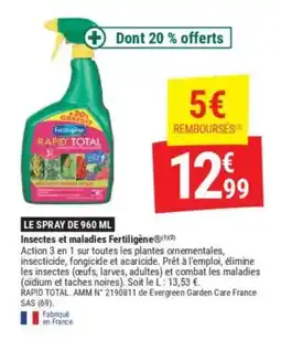 Gamm vert Insectes et maladies Fertiligène offre
