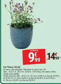 Gamm vert Pot Flower offre