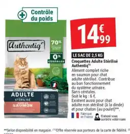 Gamm vert Croquettes Adulte Stérilisé offre