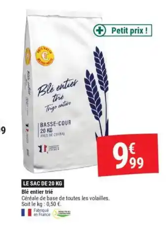 Gamm vert Blé entier trié offre