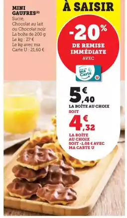 U Express Mini gaufres offre