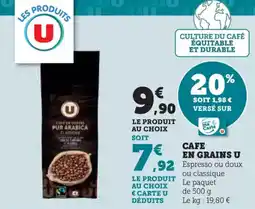 U Express Cafe en grains u offre