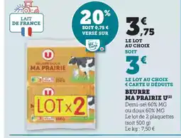 U Express MA PRAIRIE Beurre offre
