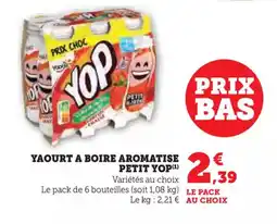 U Express YOP Yaourt a boire aromatise offre